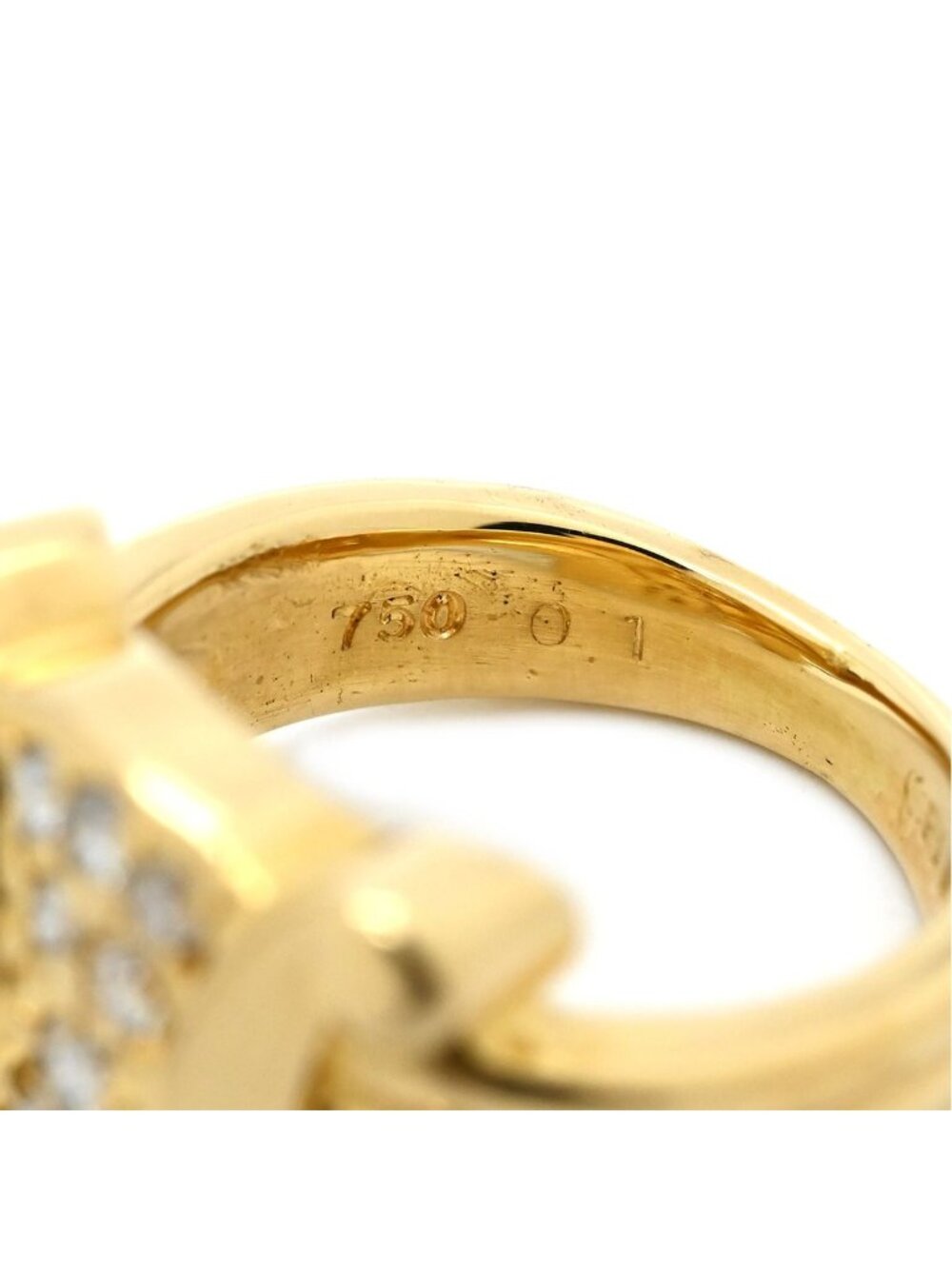 Celine Ring Macadam Diamond Yellow Gold 18k YG - Picture 5 of 8
